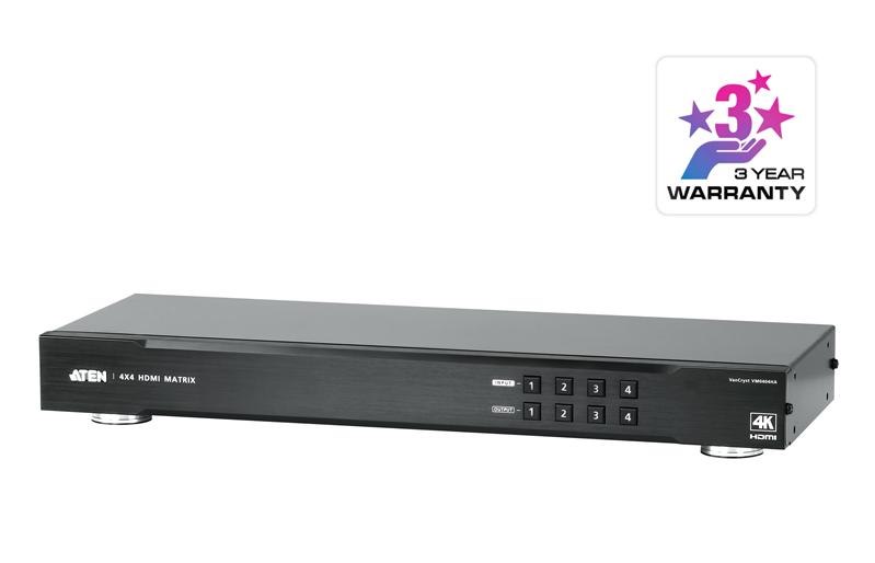 Aten Vm0404ha-At-U 4X4 4K Hdmi Matrix 2YR