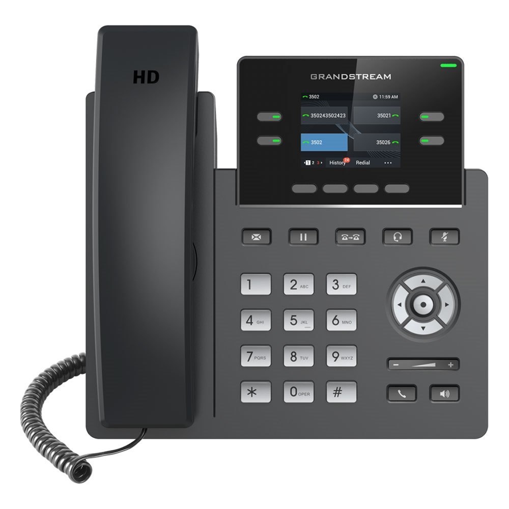 Grandstream Ip Phone With 2.4'' Colour LCD Display, PoE + GigE