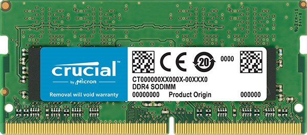 Crucial 16GB (1x16GB) DDR4 Sodimm 3200MHz CL22 1.2V Single Ranked Notebook Laptop Memory Ram ~CT16G4SFS8266