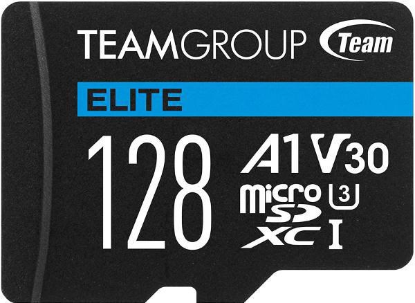 Team Group Elite Usdxc 128GB Uhs-I U3 V30 A1 R/W Up To 100/50MB/s Micro SD Card