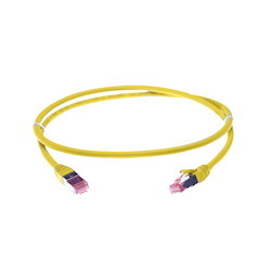4Cabling 2.5M Cat 6A S/FTP LSZH Ethernet Network Cable: Yellow