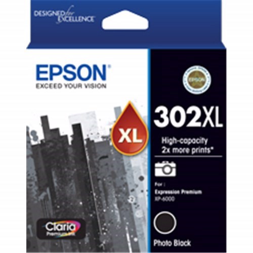 Epson Claria Premium 302XL Inkjet Ink Cartridge - Black Pack