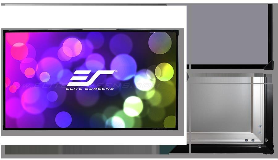 Elite Screens 135" Fixed Frame 16:9 Projector Screen, Cinewhite, Sable Frame B2