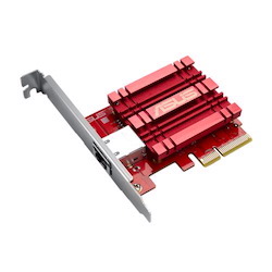 Asus XG-C100C V2 10GBase-T Pci-E Network Adapter, 10/5/2.5/1Gbps, 100Mbps, RJ45 Port, Built In Qos