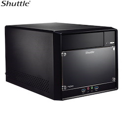 Shuttle SH610R4 XPC Cube 13L Barebone-Support Intel 13TH/12TH Gent, H610 Chipset, 300 W,1xLAN, PCIEx 16, PCIEx 1, R4 Chassis, 2X 3.5' HDD, 1X 5.25'