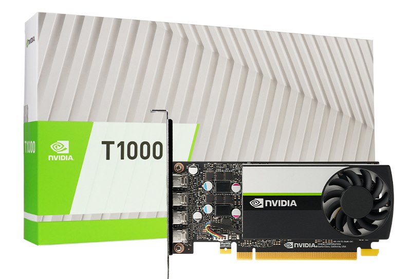 Leadtek nVidia Quadro T1000 8GB GDDR6, PCIe Workstation Video Card, 896 Cuda Cores, Pci-E 3.0 X16, 4X MDP