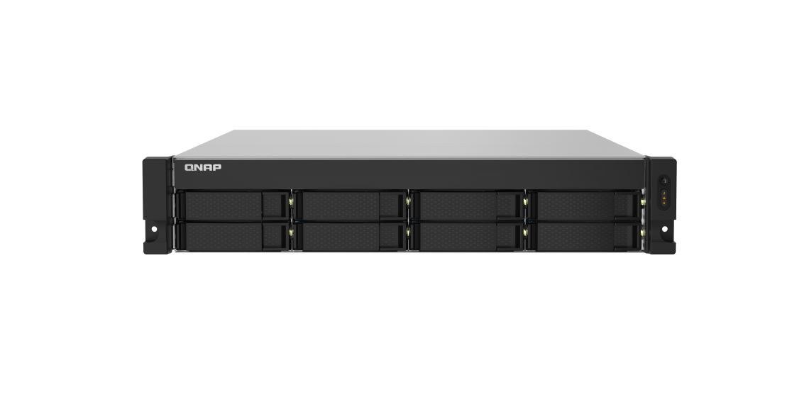 Qnap Ts-832Pxu-4G 2U Rackmoun 8-Bay Nas Al324 Quad-Core 1.7 GHz 4GB DDR4 Hot-Swappable 2X2.5 Gbe 2 x10GbE SFP+ 1xPCIe Gen 2 X2 4xUSB 3.2 3 YR WTY