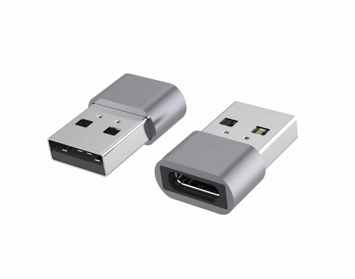 AstrotekUSB Type C Female To Usb 2.0 Male Otg Adapter 480Mhz For Laptop, Wall Chargers,Phone Sliver 1 YR WTY