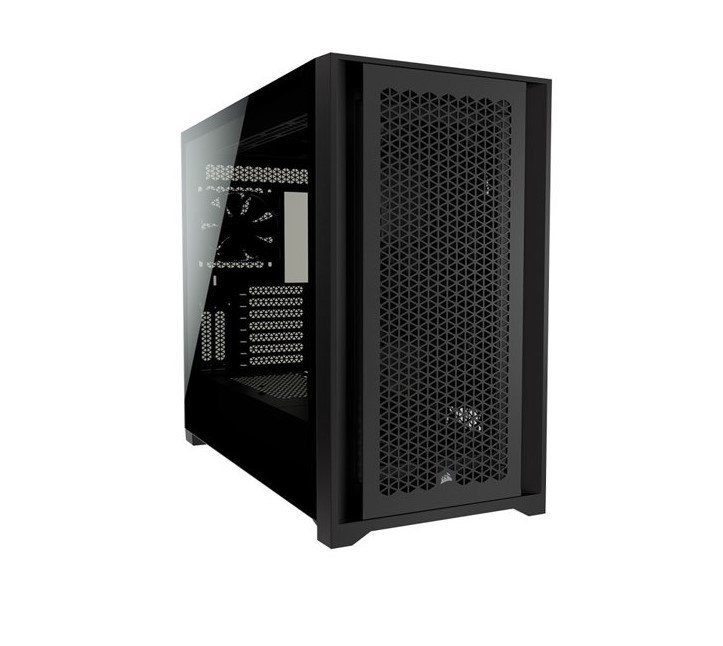 Corsair 5000D Airflow E-Atx, Atx, Usb Type-C, 2X 120MM Airguide Fans, Radiator 360MM. 7X Pci, 4X 2.5' SSD, 2X 3.5' HDD. Vga 420MM. Black Tower Case