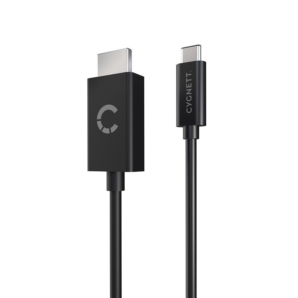 Cygnett Unite Usb-C To Hdmi Cable 4K/60hz (1.8M) - Black (Cy3305hdmic), Connect Your Usb-¬C Device To Hdmi TV, Monitor Or Projector