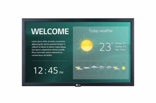 LG Digital Signage (Sm5ke) 22" FHD Led, 250Nits, Hdmi, Usb 2.0, Lan, Web O/S, 16/7, 3YR