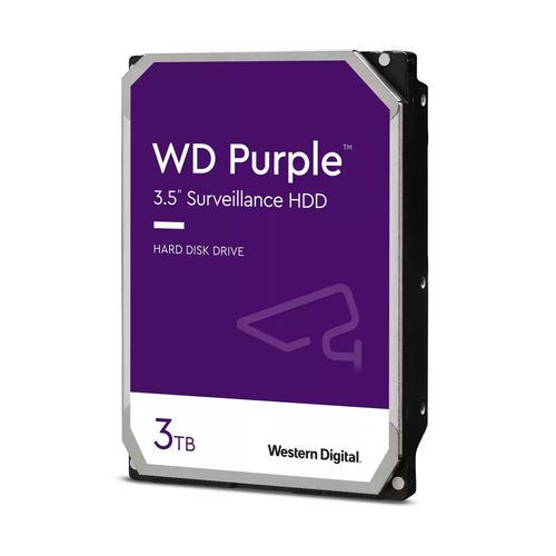 Western Digital WD Purple 3TB 3.5' Surveillance HDD 5400RPM 64MB Sata3