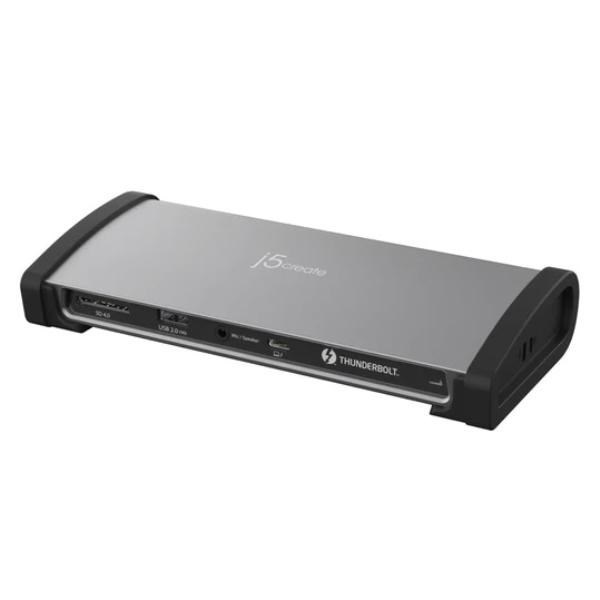 J5Create JTD562 8K Thunderbolt 4 Docking Station - Thunderbolt Certified, Single 8K/Dual 4K (Usb-C To TB4 Usb-C X 3, Usb-C PD X1, Usb-A X3, RJ-45, SD)