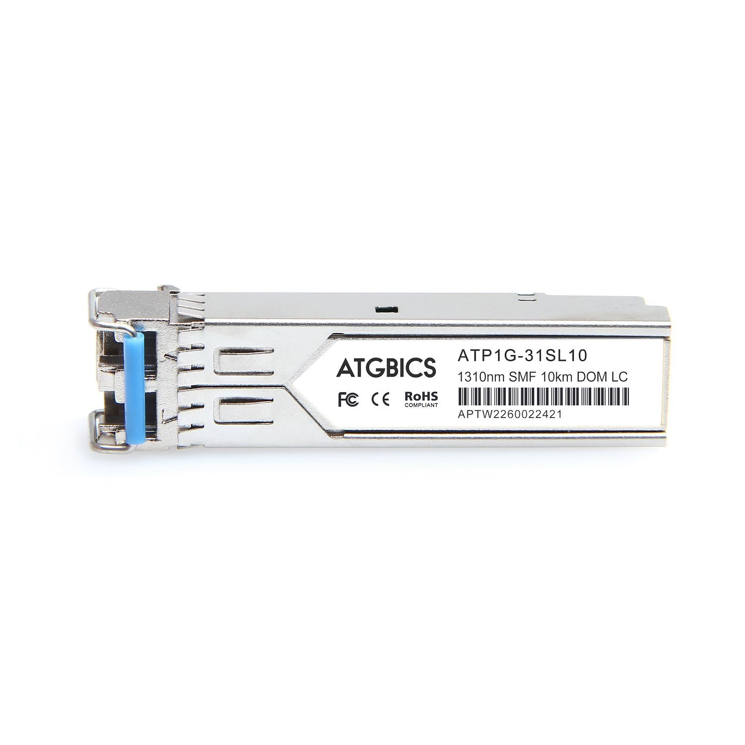 Atgbics Afct-5705Pz Avago Broadcom Compatible Transceiver SFP 1000Base-LX [1310NM SMF 10KM Dom Ext Temp] (Afct-5705Pz Atgbics Avago Broadcom Compatible Transceiver SFP 1000Base-LX [1310NM SMF 10