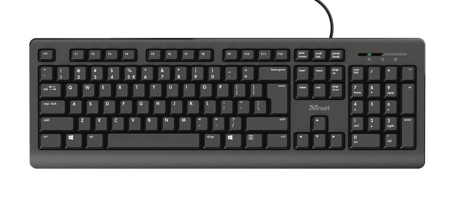 Trust Primo Keyboard Usb Qwerty English Black (Primo Keyboard Uk)