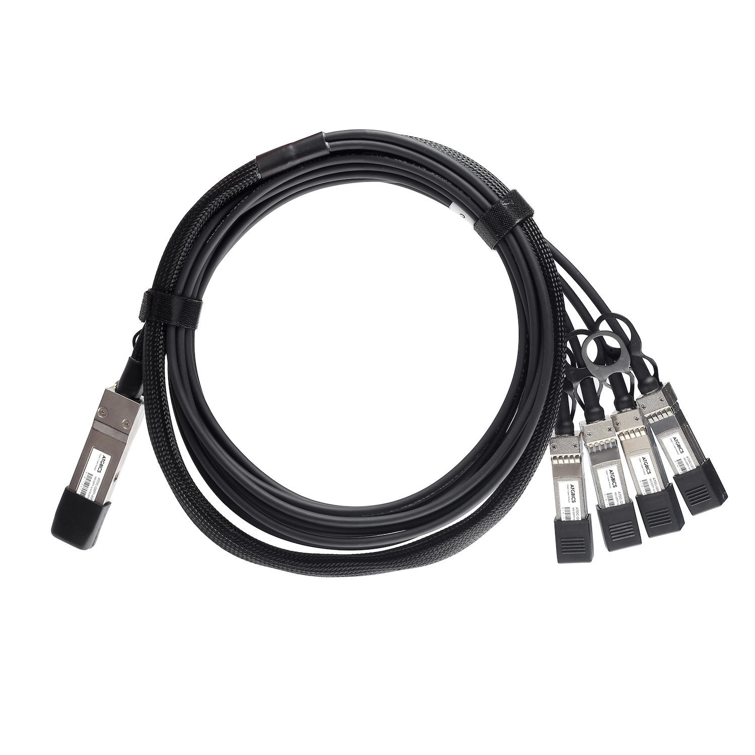 Atgbics BN-QS-SP-CBL-3M Ibm Compatible Direct Attach Copper Breakout Cable 40G QSFP+ To 4x10G SFP+ [3M Passive] (BN-QS-SP-CBL-3M Atgbics Ibm Compatible Direct Attach Copper Breakout Cable 40G QSFP+ T