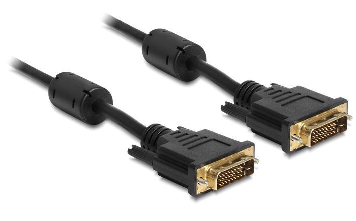 DeLOCK 83189 Dvi Cable 1 M Dvi-D Black (Delock Monitorkabel Dvi 1M St/St [Dual-Link])
