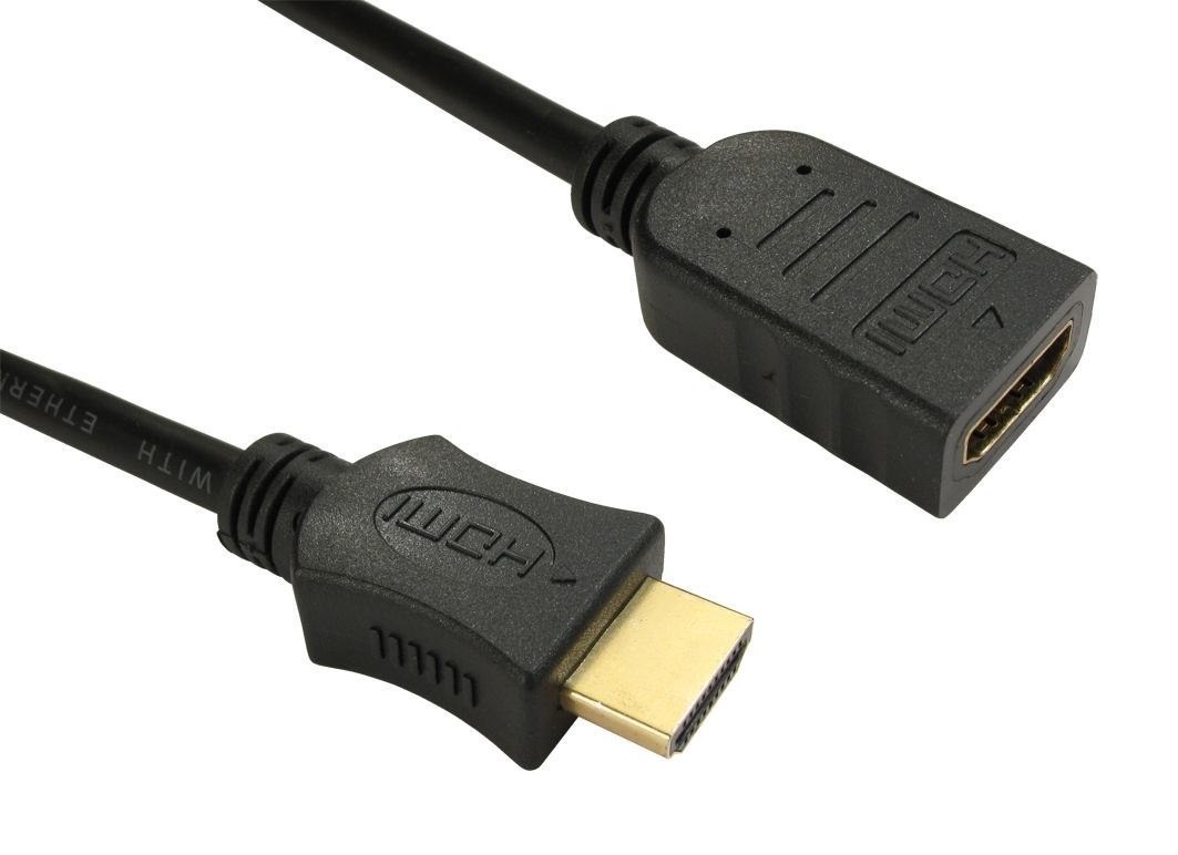 Cables Direct 99HDHS-401 Hdmi Cable 1 M Hdmi Type A [Standard] Black (1M High Speed Hdmi With Ethernet Extension Cable)