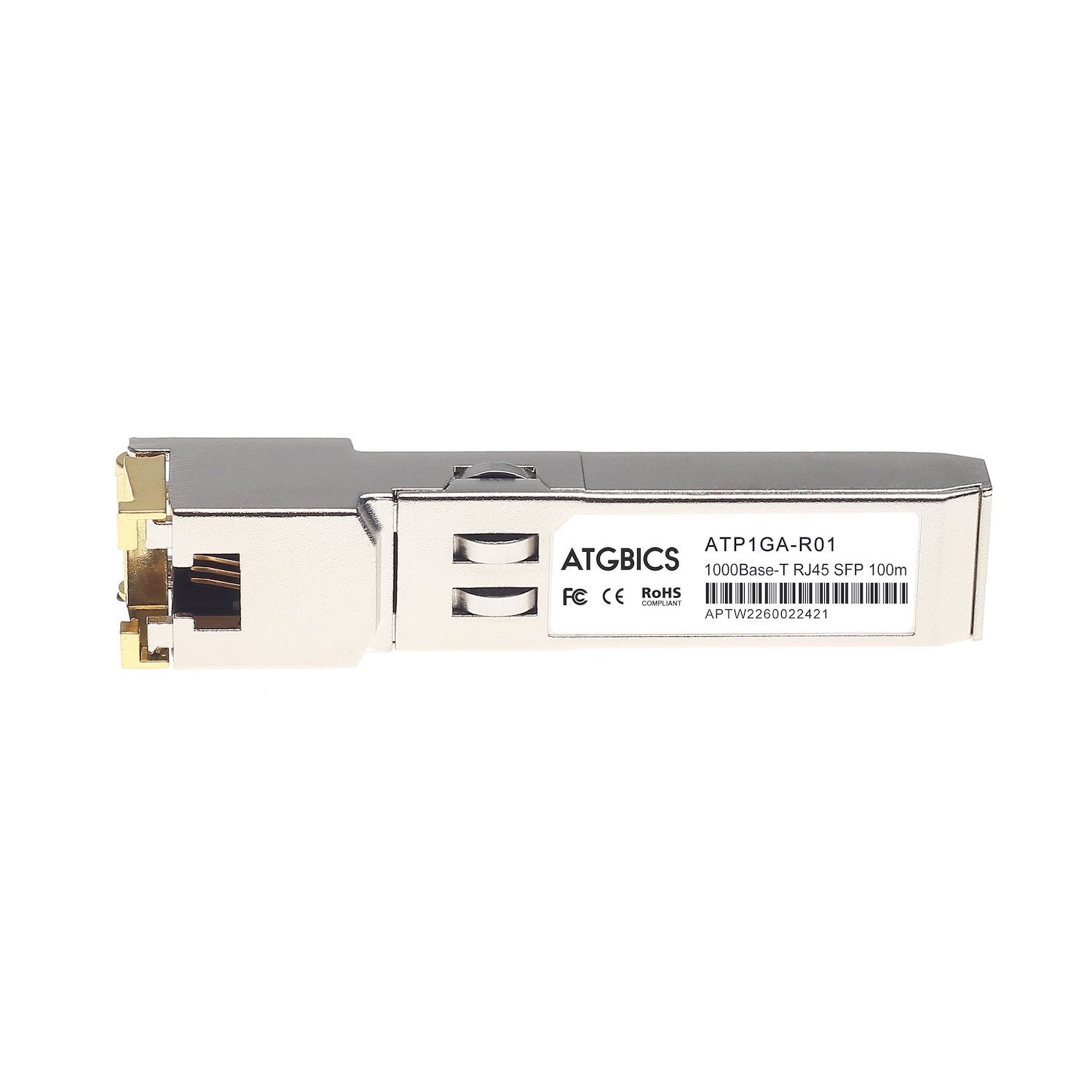 Atgbics 88Y6058 Ibm Compatible Transceiver SFP 10/100/1000Base-T [RJ45 Copper 100M] (88Y6058 Atgbics Ibm Compatible Transceiver SFP 10/100/1000Base-T [RJ45 Copper 100M])