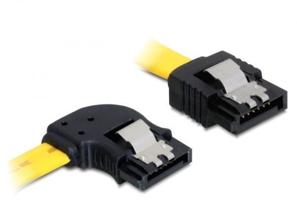 DeLOCK 0.3M Sata M/M Sata Cable Yellow (Delock Kabel Sata 6Gb ST. Gerade > ST. Li. Yellow)