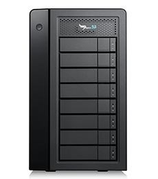 Promise Technology Pegasus32 R8 Disk Array 32 TB Tower Black (Pegasus32 R8 8X4TB Sata HDD - Raid 0.7M TB 40GB/S Usb3.2 Gen2)