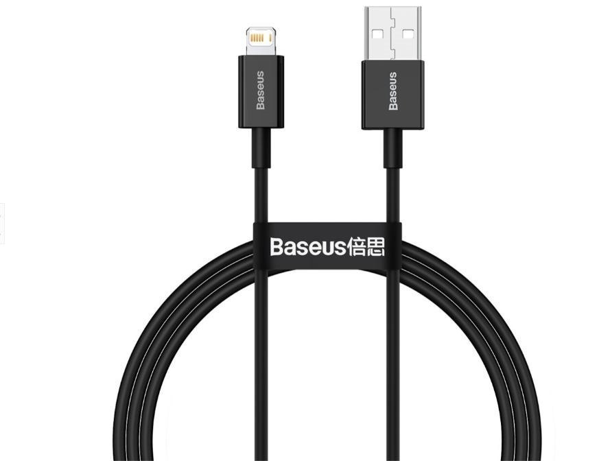Baseus Calys-A01 Lightning Cable 1 M Black (Baseus Superior Fast Charge Usb-A To Lightning Cable 2.4A 1M - Black)