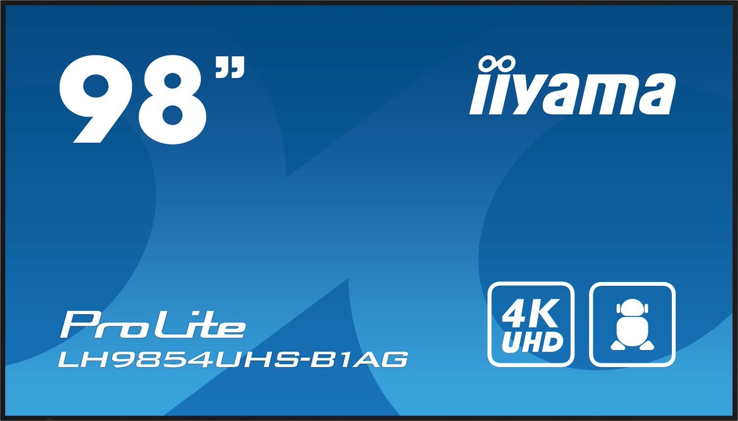 Iiyama Lh9854uhs-B1ag Signage Display Digital Signage Flat Panel 2.48 M [97.5] LCD Wi-Fi 500 CD/M² 4K Ultra HD Black Built-In Processor Android 11 24/7 (98&Rdquo; Lh9854uhs-B1ag Display - 98 Ips 4K Uh