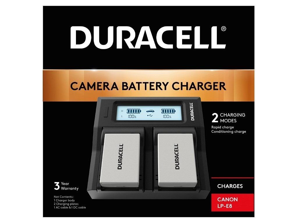 Duracell DRC6104 Battery Charger (Duracell Led Dual DSLR Battery Charger)