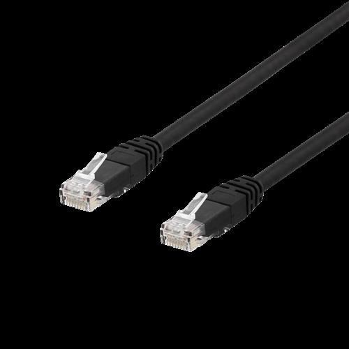 Deltaco Tp-61Uv Networking Cable Black 1 M Cat6 U/Utp [Utp] (Deltaco Tp-61Uv)