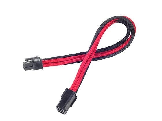 Silverstone Pp07-Ide6br 0.25 M (Silverstone 6-Pin PCIe To 6-Pin PCIe Cable 25 CM - Black / Red)