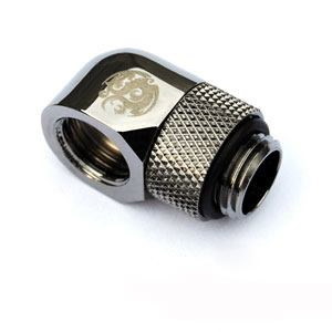 Bitspower BP-90R Computer Cooling System Part/Accessory (Bitspower 90 Degree Rotary Extension Fitting - Silver)
