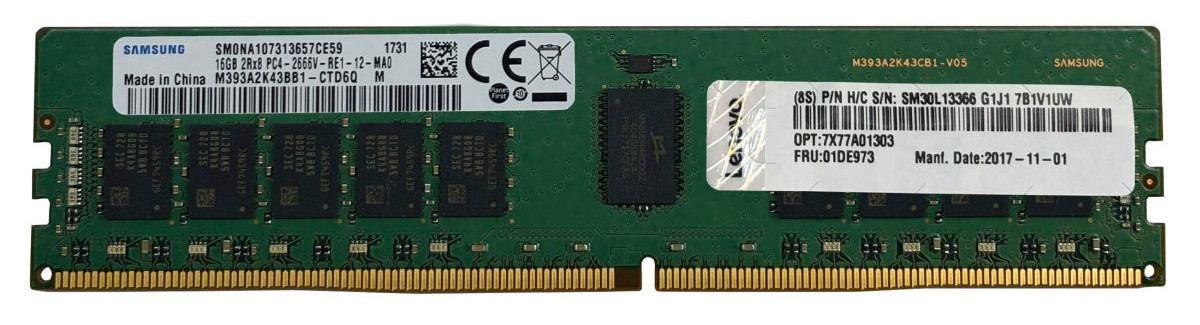 Lenovo RAM Module for Server - 16 GB - DDR4-3200/PC4-25600 TruDDR4 - 3200 MHz Dual-rank Memory - 1.20 V