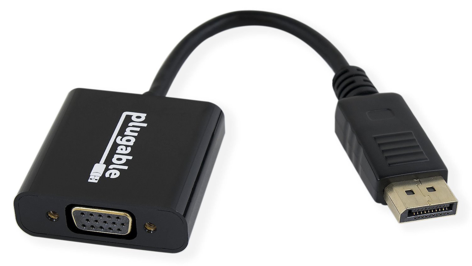 Plugable Technologies DisplayPort To Vga Adapter - Supports Windows And Linux Passive (Plugable Monitor Adapter - DP To Vga)