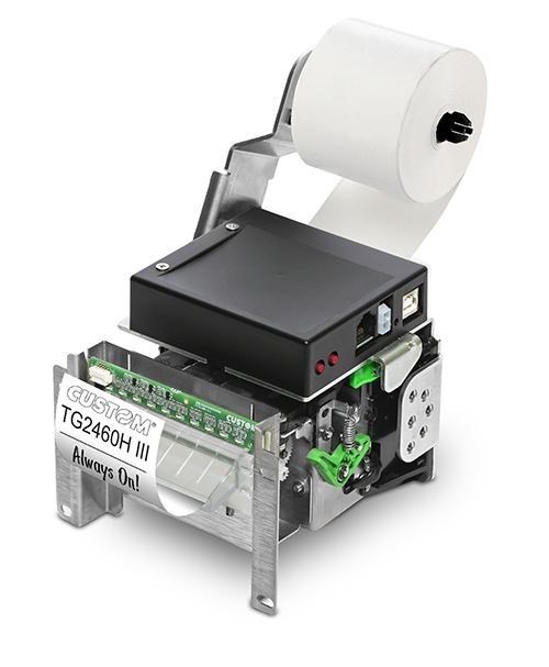 Custom Tg2460hiii 203 X 203 Dpi Wired Direct Thermal Pos Printer (Printer Tg2460hiii Usb RS232 - Cutter Ejector)