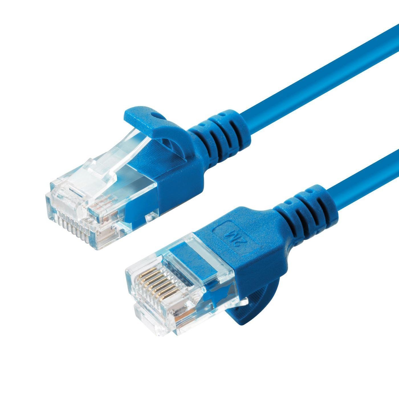 Microconnect W125628010 Networking Cable Blue 7.5 M Cat6a U/Utp [Utp] (U/Utp Cat6a Slim 7.5M Blue - Unshielded Network Cable - LSZH 4x2xAWG 28 Cu Od : 3.6MM - Warranty: 300M)