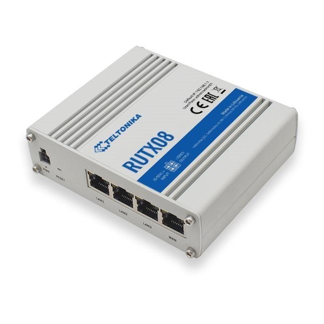 Teltonika Rutx08 Wired Router Gigabit Ethernet Grey (Rutx08 Industrial Ethernet - Router Standard Package - Rugged Ethernet Router With 4X Gigabit And Io - Warranty: 24M)