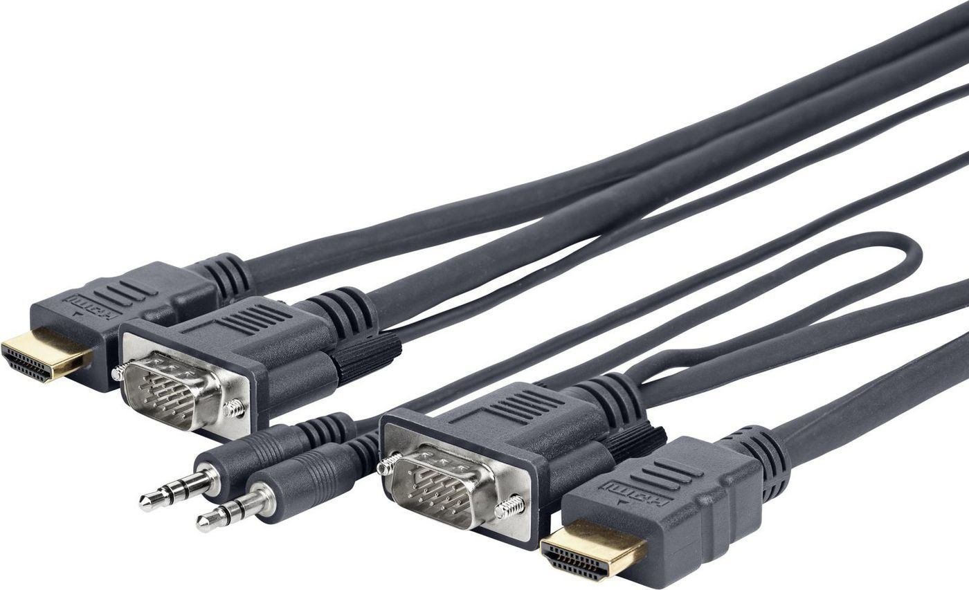 Vivolink Provgahdmifly5 Video Cable Adapter 4 M Vga [D-Sub] + 3.5MM Hdmi Type A [Standard] Black (Pro Vga + Audio And Hdmi - . - Warranty: 144M)