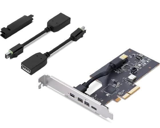 Lenovo 4XF1L53431 Interface Cards/Adapter Internal Mini DisplayPort Thunderbolt 4 (Mech_Bo TS TBT4 HP Pcie Card)