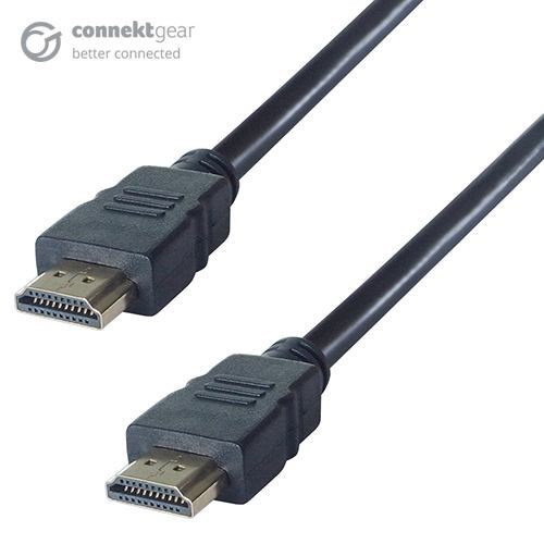 Connektgear 5M Hdmi V2.0 4K Uhd Connector Cable - Male To Male Gold Connectors + Ferrite Cores (5M Hdmi 4K + Uhd M To M Cable)