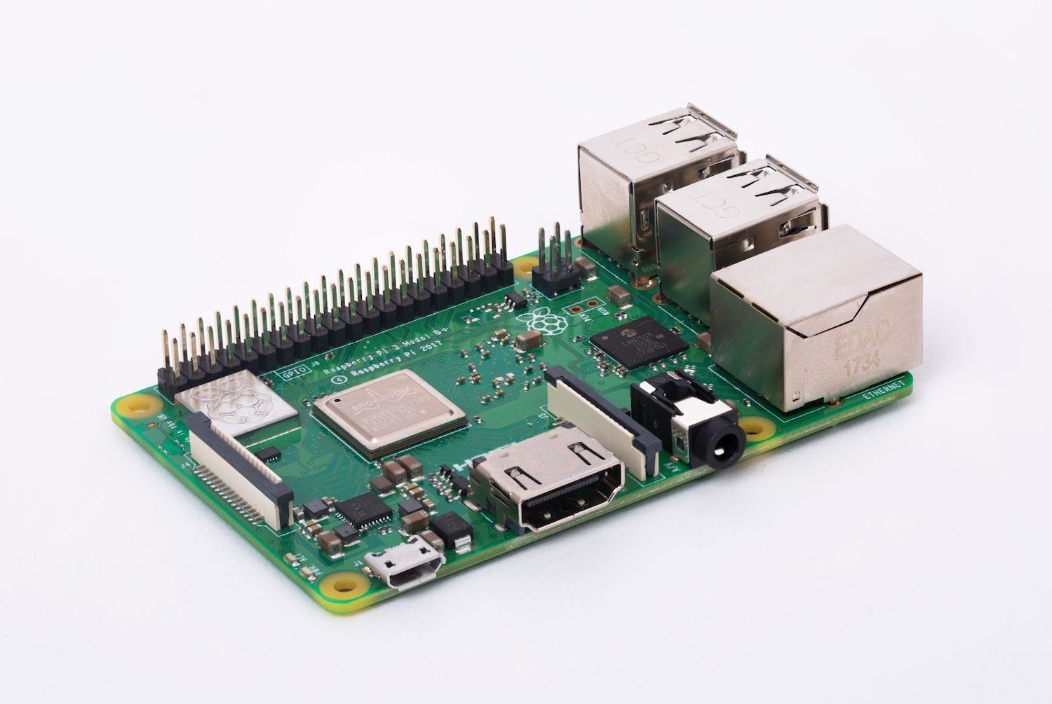 Raspberry Pi Pi 3 Model B+ Development Board 1.4 MHz BCM2837B0 (Raspberry Pi 3B+ BCM2837B0 - Cortex-A53 [Armv8] 64-Bit Noobs)