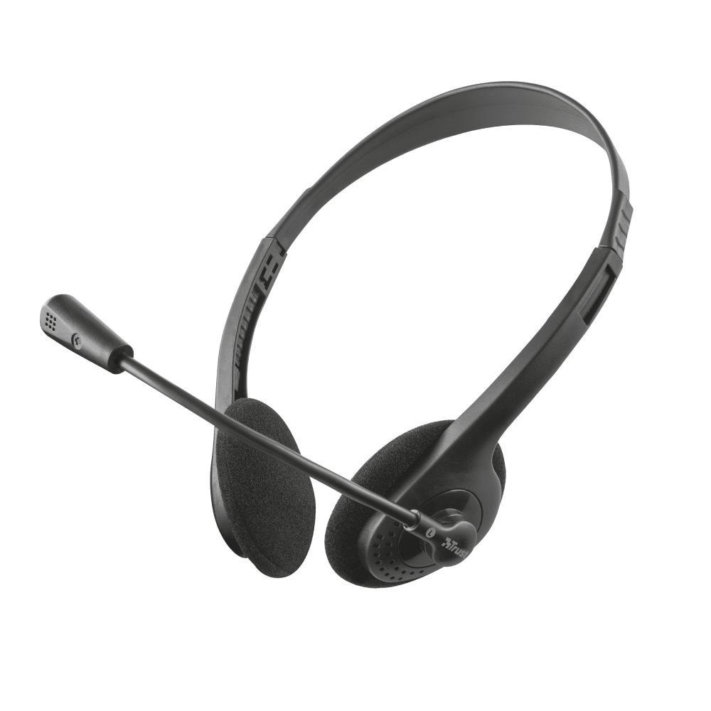 Trust 21665 Headphones/Headset Wired In-Ear Calls/Music Black (Primo Headset)