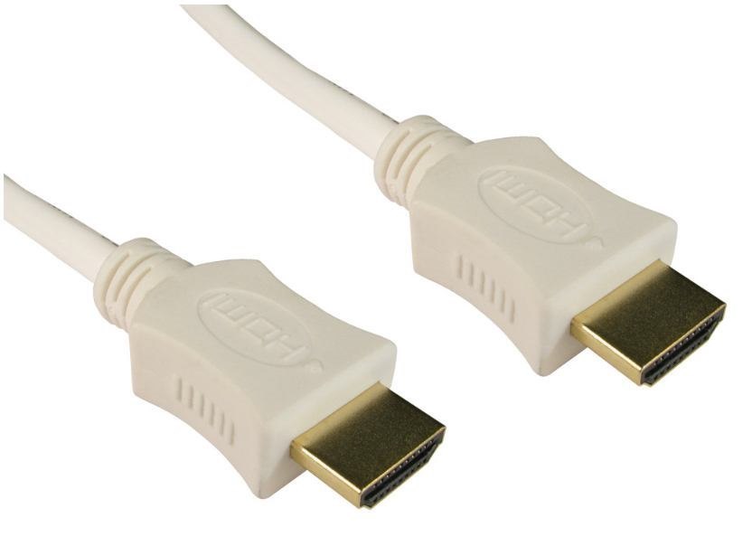 Cables Direct Hdmi 5M Hdmi Cable Hdmi Type A [Standard] White (5M High Speed Hdmi With Ethernet Cable - White)