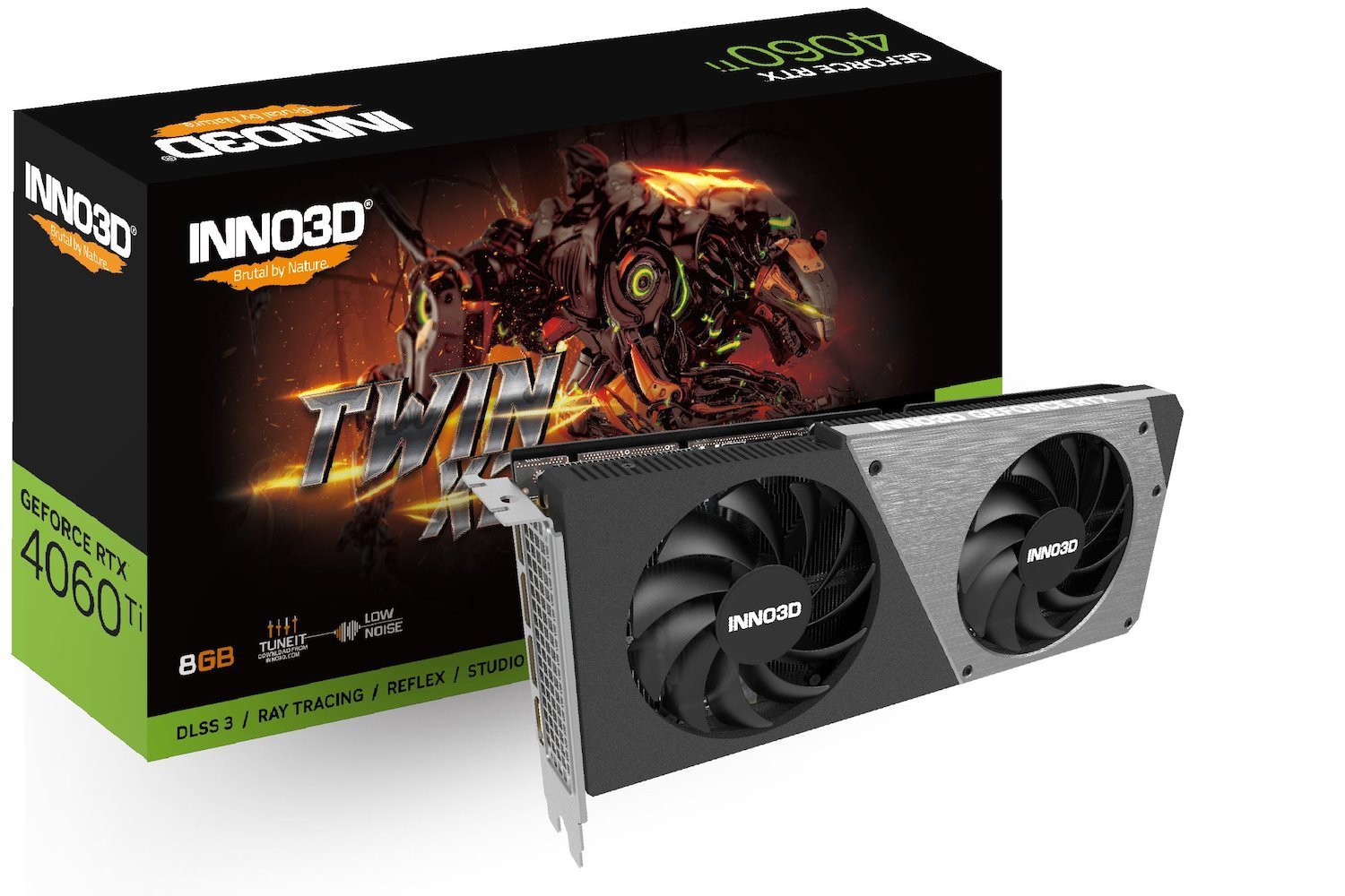 Inno3D N406T2-08D6-171153N Graphics Card Nvidia GeForce RTX 4060 Ti 8 GB GDDR6 (Inno3d GeForce RTX 4060 Ti 8GB Twin X2 Dual Fan Graphics Card)
