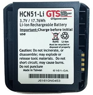 GTS Hcn51-Li Handheld Mobile Computer Spare Part Battery (CN50/CN51 Extended Li Ion - 4800Mah 3.7V 318-039-001)