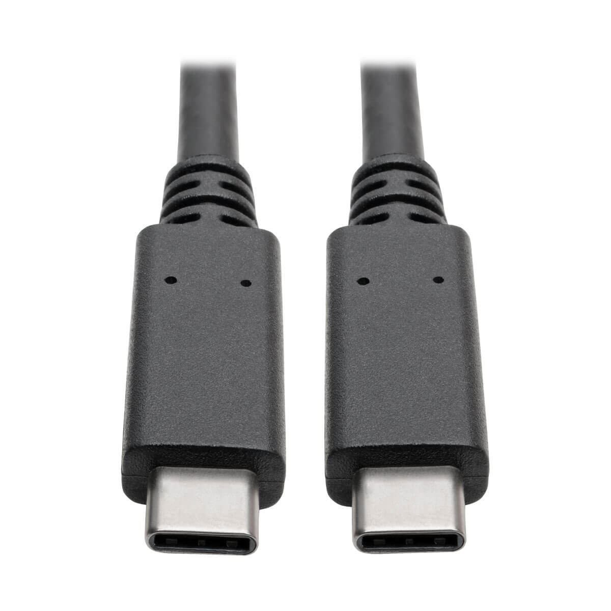 Eaton Tripp Lite U420-003-G2-5A Usb-C Cable [M/M] - Usb 3.2 Gen 2 [10 GBPS] 5A [100W] Rating Thunderbolt 3 Compatible 3 FT. [0.91 M] (Usb 3.1 Usb-C To Usb-C Cable - M/M 10GBPS 5A Rating 0.91M)