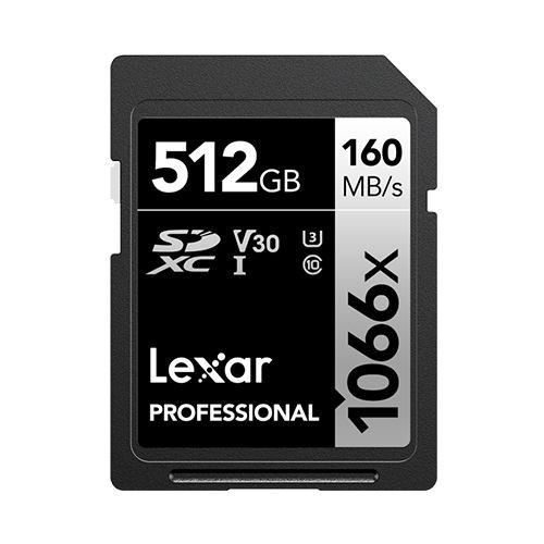 Lexar Professional 1066X 512 GB SDXC Uhs-I Class 10 (512GB Lexar Professional 1066X SDXC Uhs-I Card)