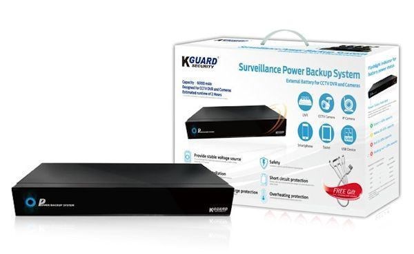Kguard Power Back Up System For CCTV Combo Kits