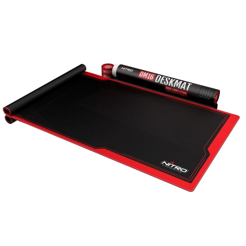 Nitro Concepts DM16 Gaming Mouse Pad Black Red (Nitro Concepts Desk Mat 1600 X 800MM - Black/Red)