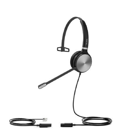 Yealink YHS36 Headset Wired Head-Band Office/Call Center Black Silver (Yhs36 Headset Wired Head-Band - Office/Call Center Black - Silver - Warranty: 12M)