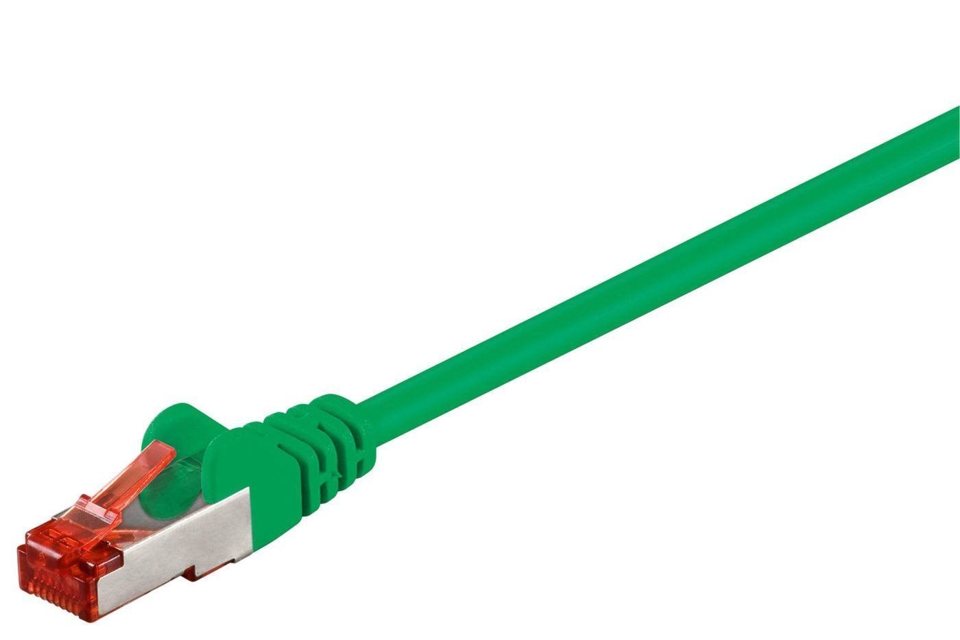 Microconnect SSTP Cat6 1M Networking Cable Green S/FTP [S-STP] (S/FTP Cat6 1M Green LSZH - PiMF [Pairs In Metal Foil] - 4x2xAWG 28 Cu - Warranty: 300M)